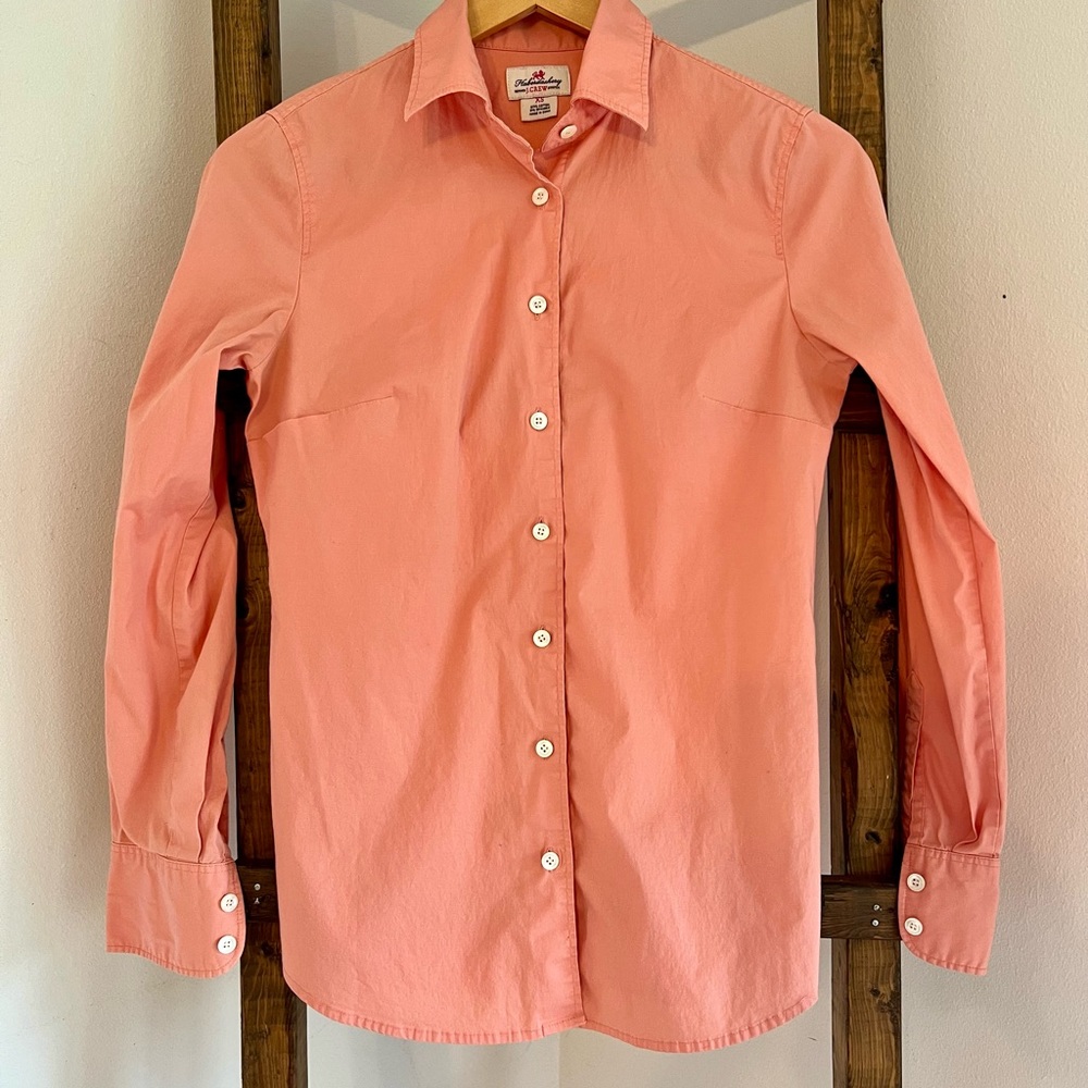 J. Crew Haberdashery Salmon Pink Long Sleeve Button Down Shirt women’s XS